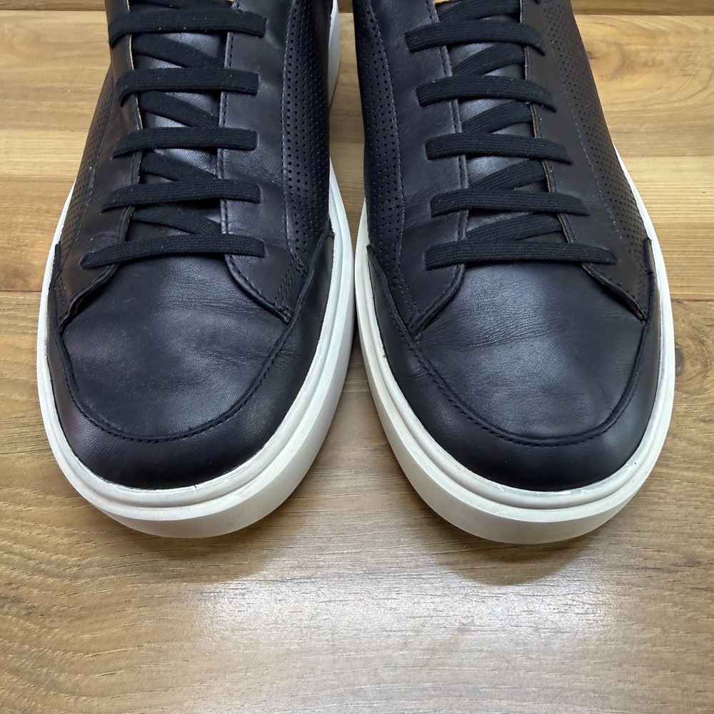Allen Edmonds Oliver Sneakers Mens 10.5 D Black Leather Slip On Business Casual - Picture 3 of 11